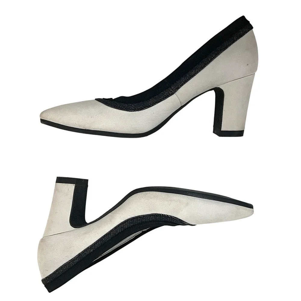 Lori Goldstein Yarden Block Heel Pump Mystic Gray Size 9 |‎ 40